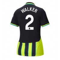 Manchester City Kyle Walker #2 Bortatröja Kvinnor 2024-25 Korta ärmar